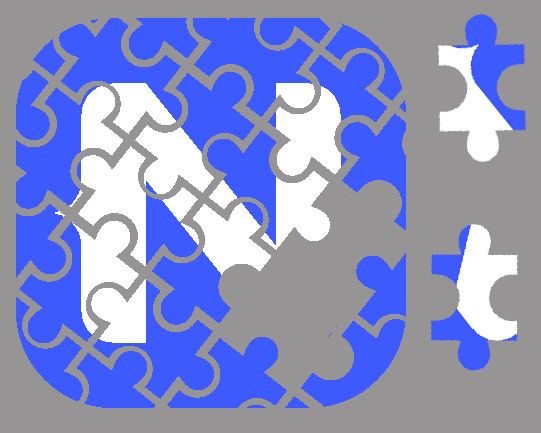 A NativeScript Logo in Puzzle Form
